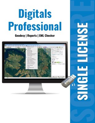 Програмне забезпечення Digitals Professional (Geodesy | Reports | Topotracer | XMLChecker) Single License 1 робоче місце DP-GPX-1 фото