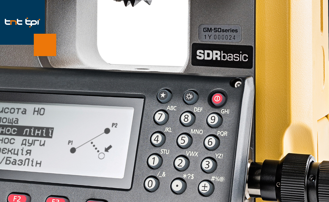 Нові тахеометри TOPCON GM-50 тепер з програмним забезпеченням SDRbasic від SOKKIA!