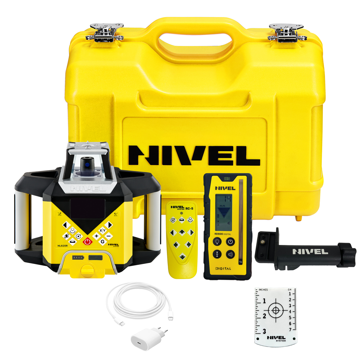 Нівелір лазерний ротаційний Nivel System NL620R Digital