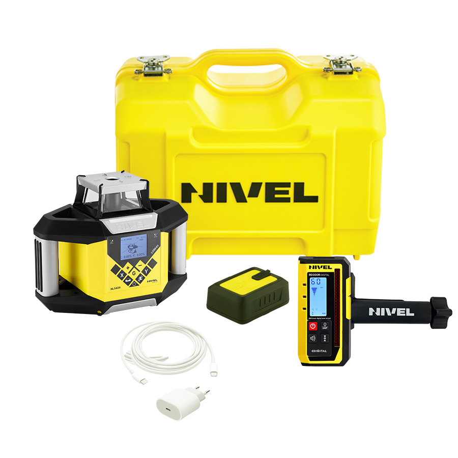 Нівелір лазерний ротаційний Nivel System NL340R Digital